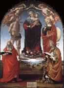 Luca Signorelli The Virgin and Child among Angels and Saints oil painting reproduction